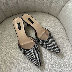 Kate Spade Vintage Wool Mules Kitten Heels